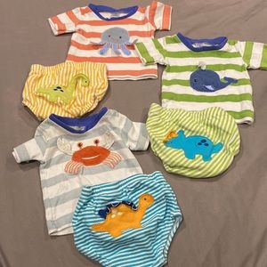 0-6 month tee and bloomer bundle